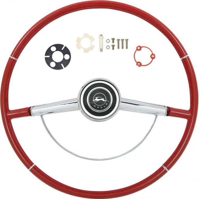 OER 1964 Impala Red Steering Wheel Kit *R64002