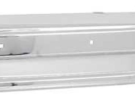 1980-90 Impala, Caprice, Parisienne, Chrome Rear Bumper, without Bumper Pad Holes