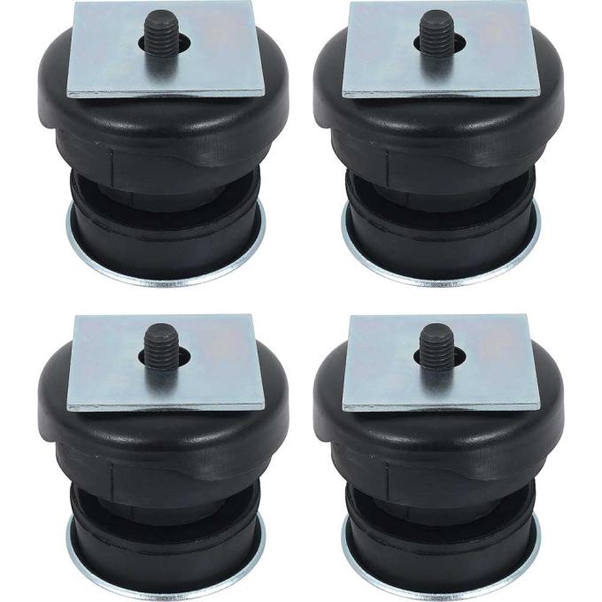 OER 1981-83 Chevy GMC Pickup, Standard Cab Mount Bushing Set, Front & Rear, 4 Bushings, 20 Piece Set T71211