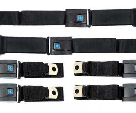 OER 1967-72 Chevrolet / GMC SUV , Seat Belt Set, Retractable RH and LH, Non-Retractable Center, 6-Piece *R198