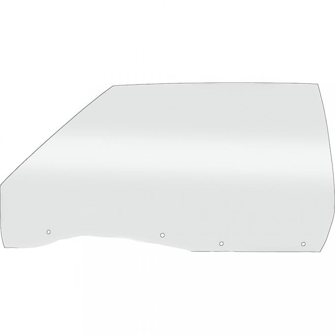 OER 1971-73 Impala, GM Full-Size, 2 Door Hardtop, Front Door Glass, LH, Clear DD4621C