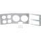 OER 1981-87 Chevrolet, GMC Pickup, Blazer, Jimmy, Suburban, Dash Panel Overlay,with Brushed Finish, Billet Aluminum T6114