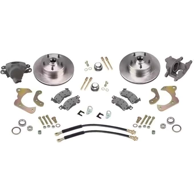 OER 1965-68 Impala, Full Size, Front Disc Brake Conversion Set, For Stock Spindles, With Plain 11" Rotors BK2014A