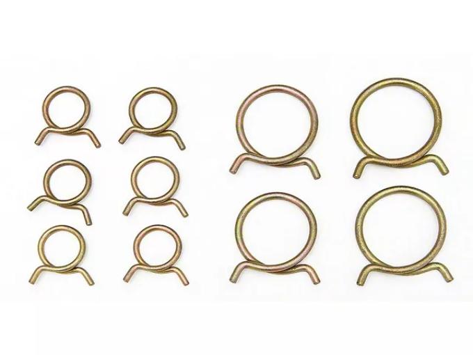 Redline Restomotive® 1958 Full Size Chevy Radiator & Heater Hose Clamp Set