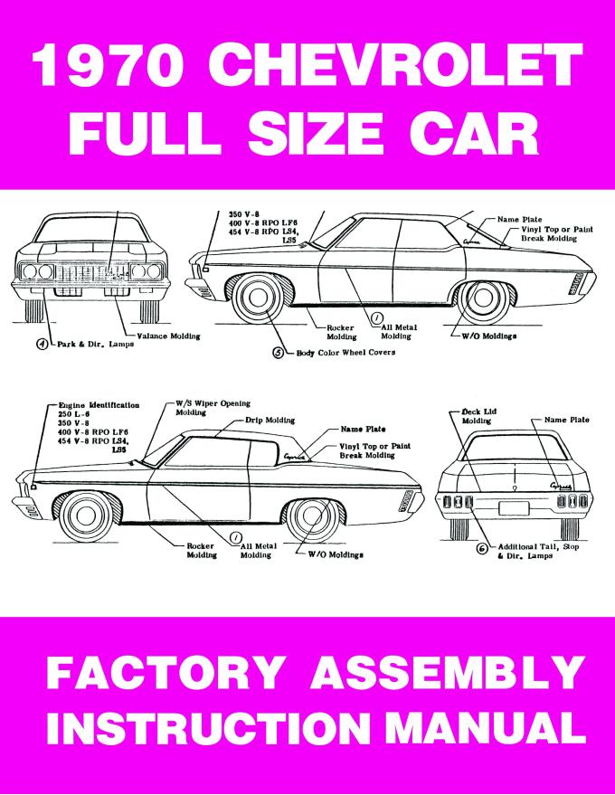 American Autowire Factory Assembly Manual - 1970 Chevy Fullsize 36329
