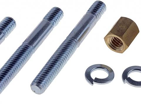 Exhaust Flange Stud and Nut Set, 3/8"-16 x 3-1/4"